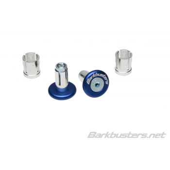 BAR END PLUG (2) BLUE FOR 14MM /18MM FIT