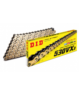 530VX3-130L GOLD&BLACK DID CHAIN