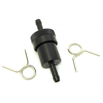 FUEL FILTER 5/16 CNC BLACK