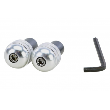 EMBOUT GUIDON ANTI-VIBRATION ARGENT