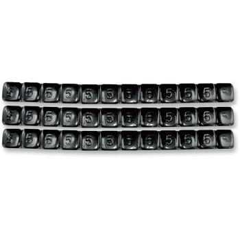 5 GRAM SMALL STEEL STICK-ON BLACK 360PC