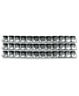5 GRAM SMALL STEEL STICK-ON CHROME 360PC