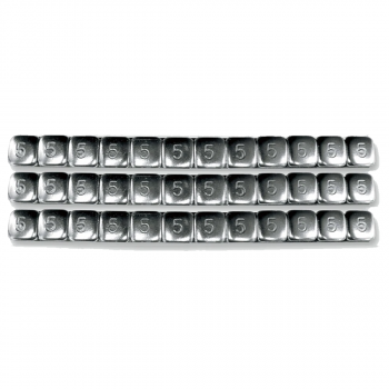 5 GRAM SMALL STEEL STICK-ON CHROME 360PC