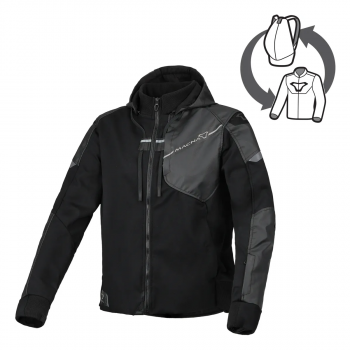 (L) DISTEC JKT BLACK XS