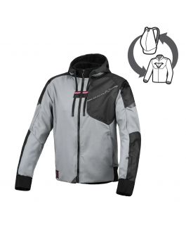 (L) DISTEC JKT GRY/BLK 2XL