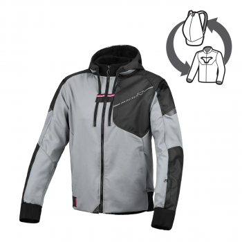 (L) DISTEC JKT GRY/BLK S