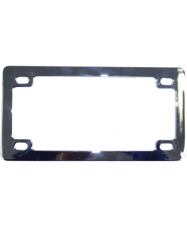 QUEBEC LICENCE FRAME PLAIN CHROME