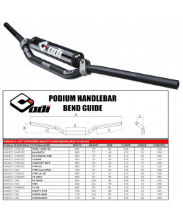 PODIUM 1-1/8 BARS YZ OE BLK