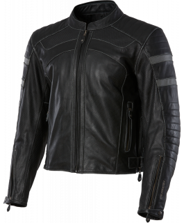LONG BEACH MANT. CUIR NOIR 3TG