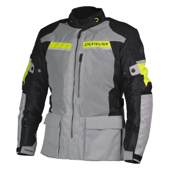 (L) DAKAR 4 JCKT GRIS CLAIR HI-VIZ L