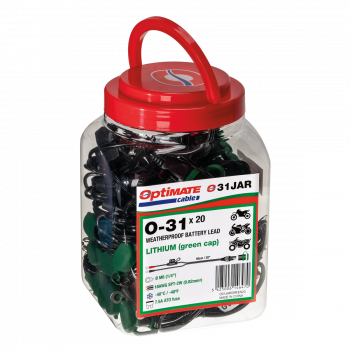 O-31 BATTERY LEAD GREEN CAP JAR QTY 20