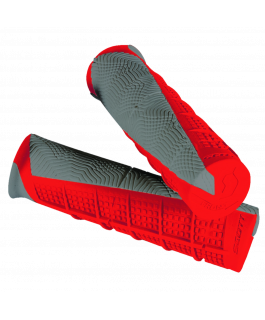 DEUCE ATV GRIP NEON RED/GREY