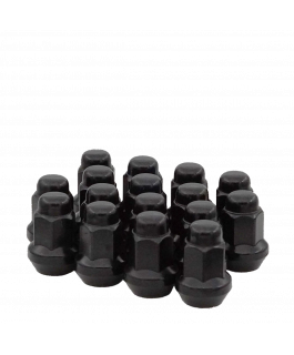 10MM 60° TAPER BLK LUG NUT PK16