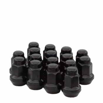 10MM 60° TAPER BLK LUG NUT PK16