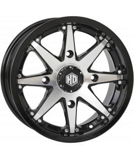 14X7 4/137 5+2 HD10 GLOSS BLK/MACH