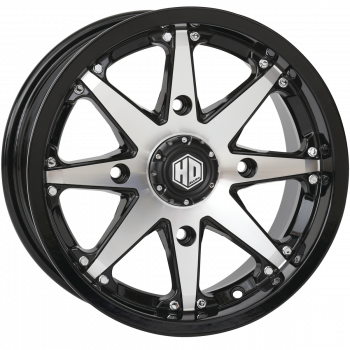 ROUE 14X7 4/137 5+2 HD10 NOIR LUS/MACH