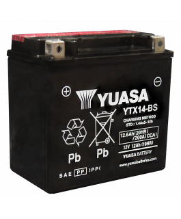 YTX14-BS AGM YUASA BATTERIE