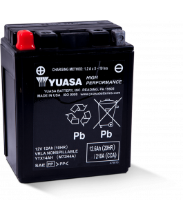 YTX14AH FA AGM YUASA BATTERIE