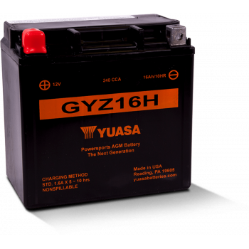 GYZ16H FA AGM YUASA BATTERIE GYZ16H FA AGM YUASA BATTERIE