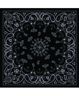 BANDANNA CASHEMIRE NOIR