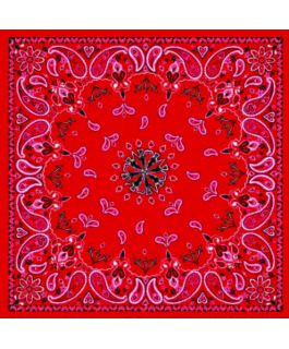 BANDANNA CASHEMIRE ROUGE