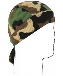 ZAN HEADWRAP CAMOUFLAGE WOODLAND