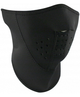 MOITIÉ MASQUE 3-PANEL NOIR