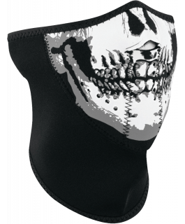 3-PANEL HALF MASK, NEOPRENE, SKULL FACE