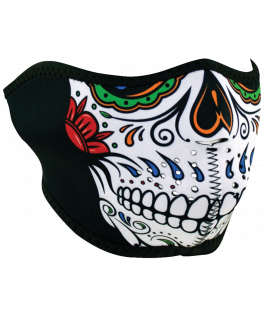 DEMI-MASQUE, NEOPRENE,MUERTE CRÂNE