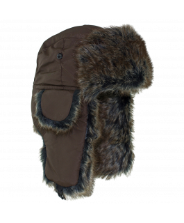 TROOPER HAT W/ BROWN FUR, BROWN