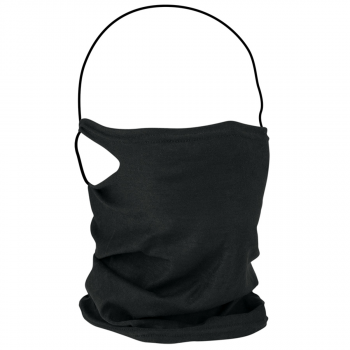 GAITER MASK WITH FILTER, BLACK